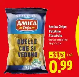 Lidl Amica Chips Patatine classiche offerta