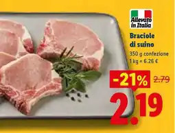 Lidl Braciole di suino offerta