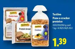 Lidl Tastino Pane o cracker proteico offerta