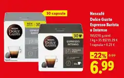 Lidl Nescafé Dolce Gusto Espresso Barista o Intenso offerta