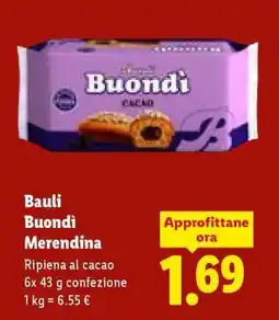 Lidl Bauli Buondì merendina offerta