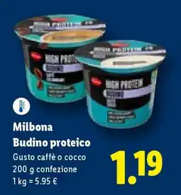 Lidl Milbona Budino proteico offerta