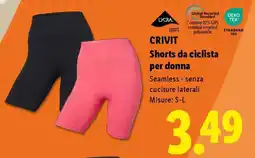 Lidl CRIVIT Shorts da ciclista per donna offerta