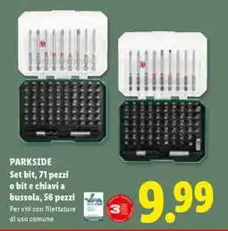 Lidl PARKSIDE Set bit offerta