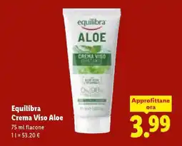 Lidl Equilibra Crema Viso Aloe offerta