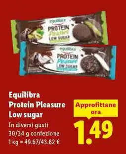 Lidl Equilibra Protein Pleasure Low sugar offerta