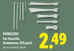 Lidl PARKSIDE Set fascette fermacavo, 251 pezzi offerta