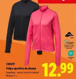 Lidl CRIVIT Felpa sportiva da donna offerta