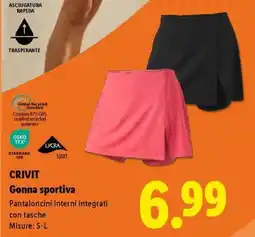 Lidl CRIVIT Gonna sportiva offerta