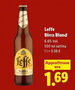 Lidl Leffe Birra Blond offerta