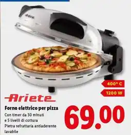 Lidl Ariete Forno elettrico per pizza offerta