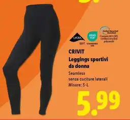 Lidl CRIVIT Leggings sportivi da donna offerta