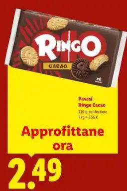 Lidl Pavesi Ringo Cacao offerta