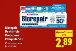 Lidl Biorepair Dentifricio Protezione Completa 50+ offerta