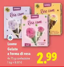 Lidl Leone Gelato a forma di rosa offerta