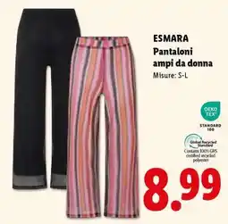 Lidl esmara Pantaloni ampi da donna offerta
