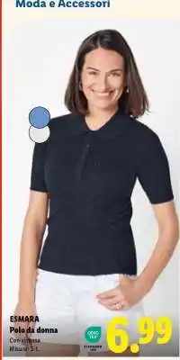 Lidl ESMARA Polo da donna offerta