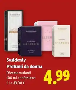 Lidl Suddenly Profumi da donna offerta