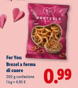 Lidl For You Brezel a forma di cuore offerta