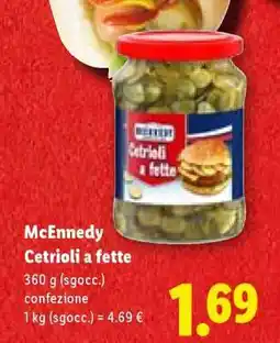 Lidl Mcennedy Cetrioli a fette offerta
