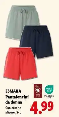 Lidl ESMARA Pantaloncini da donna offerta