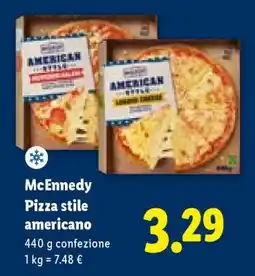 Lidl McEnnedy Pizza stile americano offerta