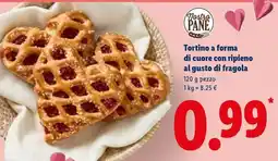 Lidl Tortino a forma di cuore con ripieno al gusto di fragola offerta