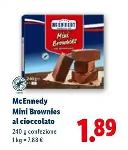 Lidl McEnnedy Mini brownies al cioccolato offerta