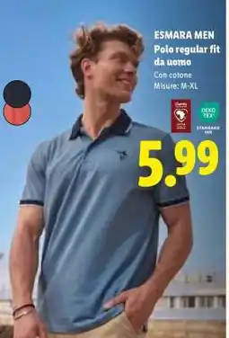 Lidl ESMARA MEN Polo regular fit da uomo offerta