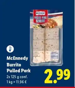 Lidl Mcennedy Burrito Pulled Pork offerta