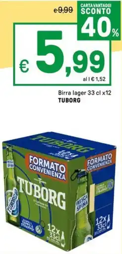 Iper La Grande Birra lager TUBORG offerta