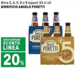 Iper La Grande Birra 3, 4, 5, 6 o 9 luppoli BIRRIFICIO ANGELO PORETTI offerta