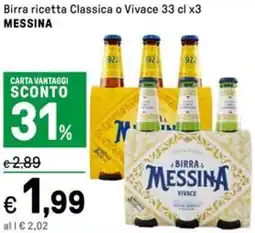 Iper La Grande Birra ricetta Classica o Vivace MESSINA offerta