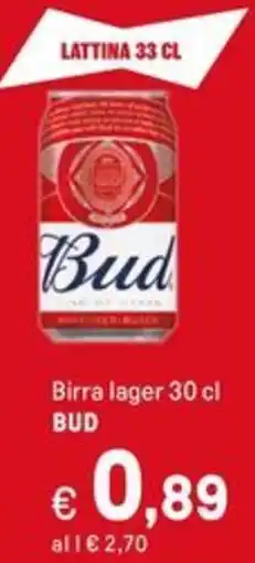 Iper La Grande Birra lager BUD offerta