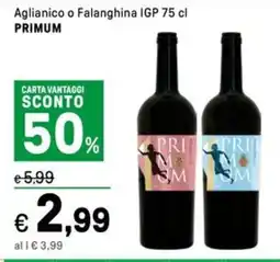 Iper La Grande Aglianico o Falanghina IGP PRIMUM offerta