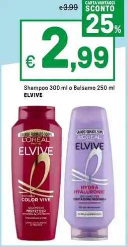 Iper La Grande Shampoo o Balsamo ELVIVE offerta