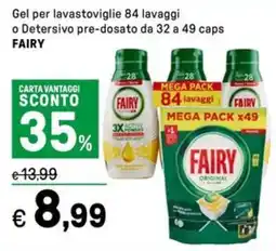 Iper La Grande Gel per lavastoviglie o Detersivo pre-dosato FAIRY offerta