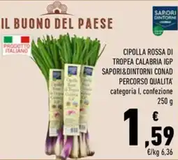 Conad Cipolla rossa di tropea calabria igp sapori&dintorni CONAD PERCORSO QUALITA' offerta