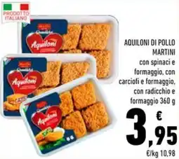 Conad Aquiloni di pollo martini offerta