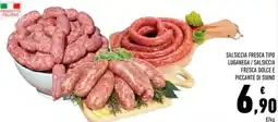 Conad Salsiccia fresca tipo luganega/salsiccia fresca dolce e piccante di suino offerta
