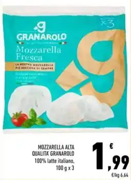 Conad Mozzarella alta qualita GRANAROLO offerta