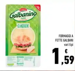 Conad Formaggi a fette GALBANI offerta