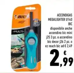 Conad ACCENDIGAS MEGALIGHTER U140 BIC offerta