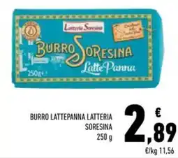 Conad Burro lattepanna LATTERIA SORESINA offerta