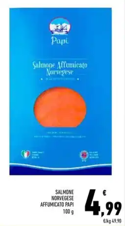 Conad Salmone norvegese affumicato PAPI offerta