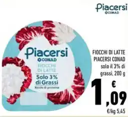 Conad Fiocchi di latte PIACERSI CONAD offerta