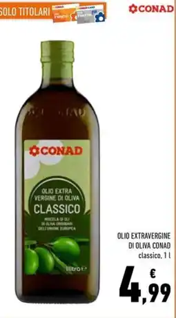 Conad Olio extravergine di oliva CONAD offerta