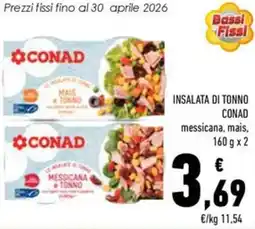 Conad Insalata di tonno CONAD offerta
