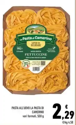 Conad Pasta all'uovo LA PASTA DI CAMERINO offerta