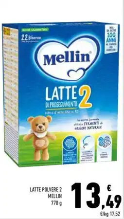 Conad Latte polvere 2 MELLIN offerta